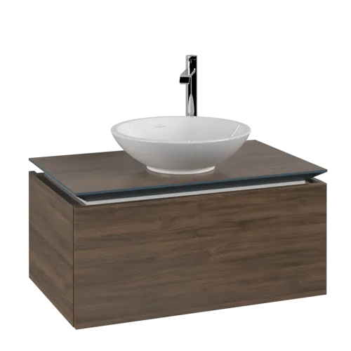 Bild von VILLEROY BOCH Legato Waschbeckenunterschrank, 1 Auszug, 800 x 380 x 500 mm, Arizona Oak / Arizona Oak #B56900VH