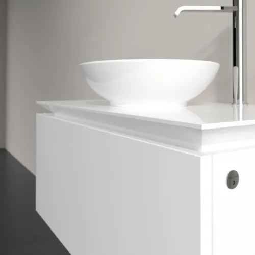 Bild von VILLEROY BOCH Legato Waschbeckenunterschrank, mit Beleuchtung, 1 Auszug, 800 x 380 x 500 mm, Glossy White / Glossy White #B569L0DH