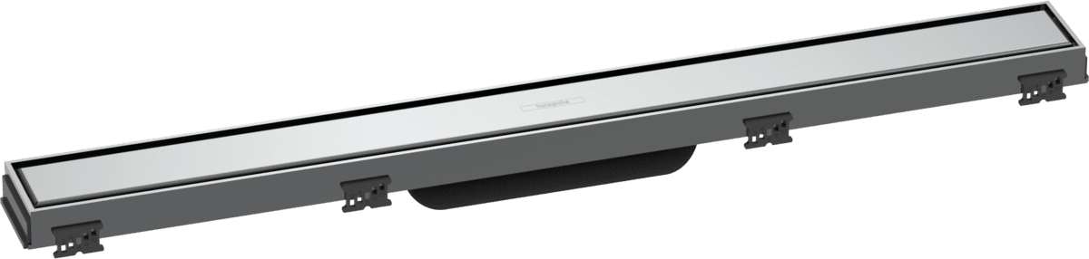 Bild von HANSGROHE RainDrain Match Fertigset Duschrinne 700 mit höhenverstellbarem Rahmen #56037000 - Chrom