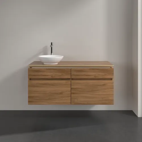 Bild von VILLEROY BOCH Legato Waschbeckenunterschrank, 4 Auszüge, 1200 x 550 x 500 mm, Kansas Oak / Kansas Oak #B58000RH