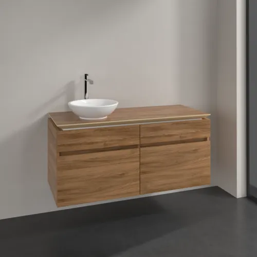 Bild von VILLEROY BOCH Legato Waschbeckenunterschrank, 4 Auszüge, 1200 x 550 x 500 mm, Kansas Oak / Kansas Oak #B58000RH