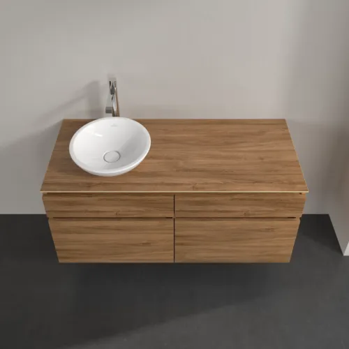 Bild von VILLEROY BOCH Legato Waschbeckenunterschrank, 4 Auszüge, 1200 x 550 x 500 mm, Kansas Oak / Kansas Oak #B58000RH