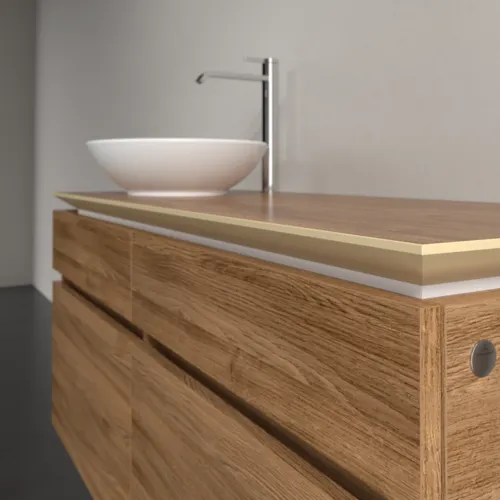 Bild von VILLEROY BOCH Legato Waschbeckenunterschrank, 4 Auszüge, 1200 x 550 x 500 mm, Kansas Oak / Kansas Oak #B58000RH