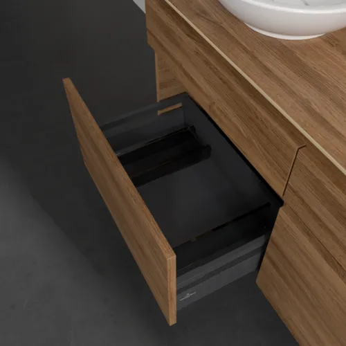 Bild von VILLEROY BOCH Legato Waschbeckenunterschrank, 4 Auszüge, 1200 x 550 x 500 mm, Kansas Oak / Kansas Oak #B58000RH