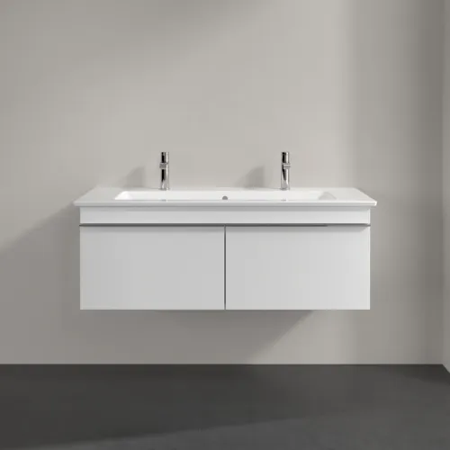 Picture of VILLEROY BOCH Venticello Vanity unit, 2 pull-out compartments, 1153 x 420 x 502 mm, Glossy White / Glossy White #A93801DH