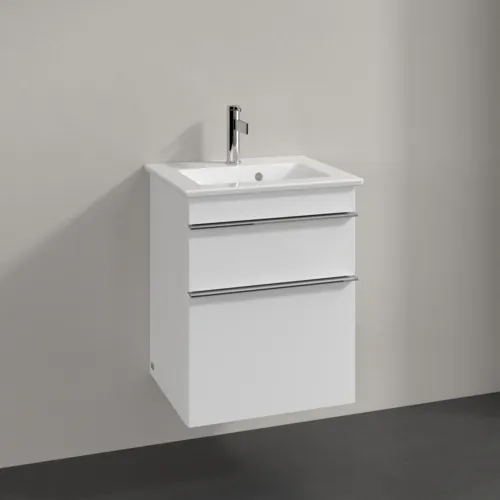 Bild von VILLEROY BOCH Venticello Waschbeckenunterschrank, 2 Auszüge, 466 x 590 x 425 mm, Glossy White / Glossy White #A92201DH