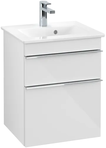 Bild von VILLEROY BOCH Venticello Waschbeckenunterschrank, 2 Auszüge, 466 x 590 x 425 mm, Glossy White / Glossy White #A92201DH