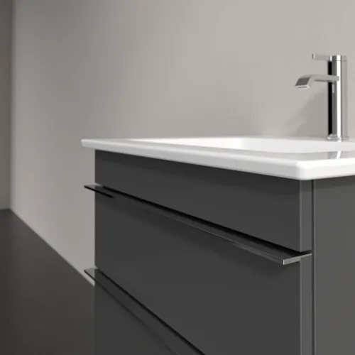 Picture of VILLEROY BOCH Venticello Vanity unit, 2 pull-out compartments, 553 x 590 x 502 mm, Glossy Grey / Glossy Grey #A92301FP