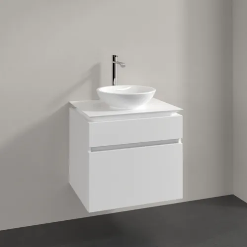 Bild von VILLEROY BOCH Legato Waschbeckenunterschrank, 2 Auszüge, 600 x 550 x 500 mm, White Matt / White Matt #B56800MS