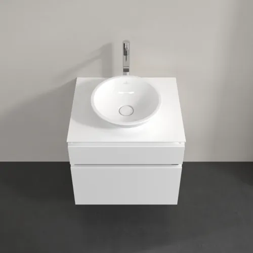 Bild von VILLEROY BOCH Legato Waschbeckenunterschrank, 2 Auszüge, 600 x 550 x 500 mm, White Matt / White Matt #B56800MS