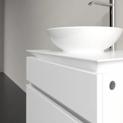 Bild von VILLEROY BOCH Legato Waschbeckenunterschrank, 2 Auszüge, 600 x 550 x 500 mm, White Matt / White Matt #B56800MS
