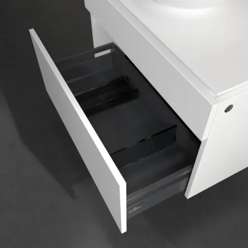 Bild von VILLEROY BOCH Legato Waschbeckenunterschrank, mit Beleuchtung, 2 Auszüge, 800 x 550 x 500 mm, White Matt / White Matt #B570L0MS