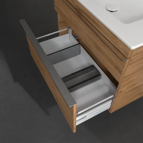 Obrázek VILLEROY BOCH Toaletní skříňka Venticello, 2 výsuvy, 753 x 590 x 502 mm, dub Kansas / dub Kansas #A92501RH