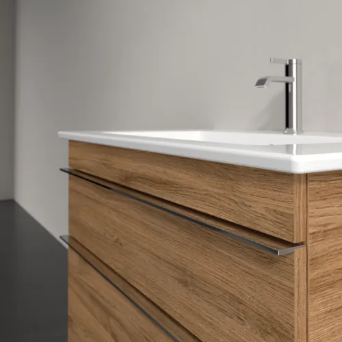 Obrázek VILLEROY BOCH Toaletní skříňka Venticello, 2 výsuvy, 753 x 590 x 502 mm, dub Kansas / dub Kansas #A92501RH