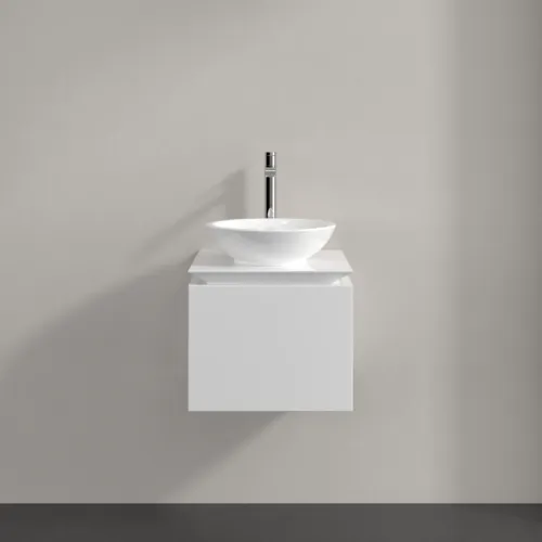 Bild von VILLEROY BOCH Legato Waschbeckenunterschrank, 1 Auszug, 450 x 380 x 500 mm, Glossy White / Glossy White #B56500DH