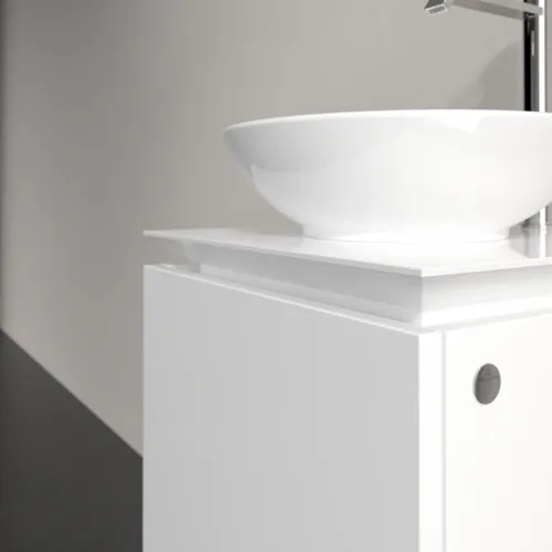 Bild von VILLEROY BOCH Legato Waschbeckenunterschrank, 1 Auszug, 450 x 380 x 500 mm, Glossy White / Glossy White #B56500DH