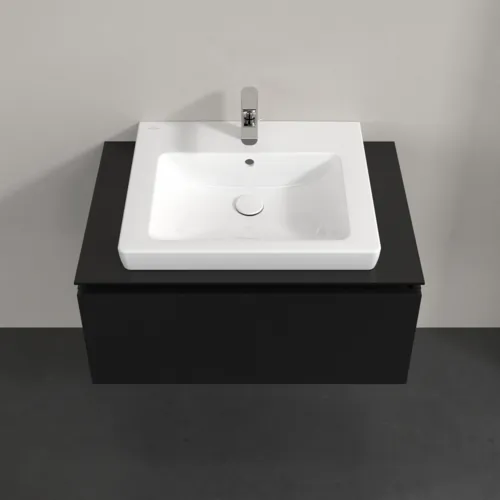 Obrázek VILLEROY BOCH Legato toaletní skříňka, 1 zásuvka, 800 x 380 x 500 mm, černý matný lak / černý matný lak #B67800PD