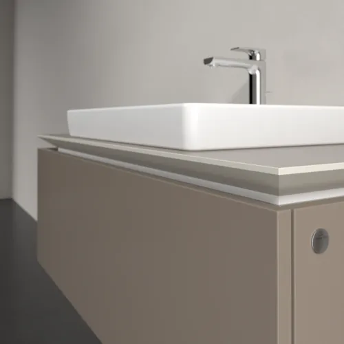 Bild von VILLEROY BOCH Legato Waschbeckenunterschrank, 1 Auszug, 1000 x 380 x 500 mm, Truffle Grey / Truffle Grey #B68000VG