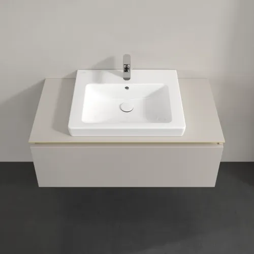 Bild von VILLEROY BOCH Legato Waschbeckenunterschrank, 1 Auszug, 1000 x 380 x 500 mm, Soft Grey / Soft Grey #B68000VK