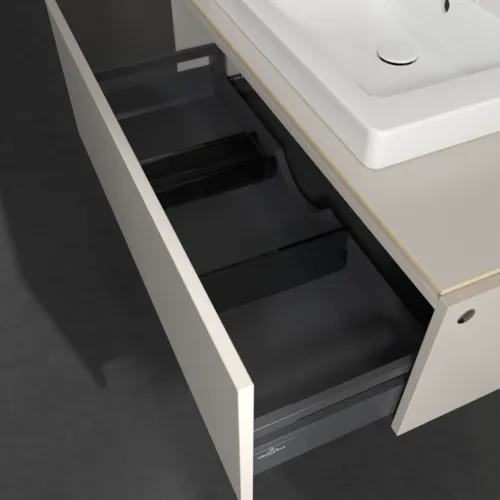 Bild von VILLEROY BOCH Legato Waschbeckenunterschrank, 1 Auszug, 1000 x 380 x 500 mm, Soft Grey / Soft Grey #B68000VK