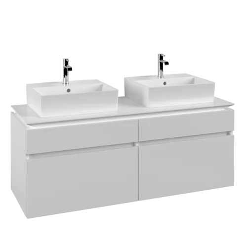 Bild von VILLEROY BOCH Legato Waschbeckenunterschrank, 4 Auszüge, 1400 x 550 x 500 mm, White Matt / White Matt #B66900MS
