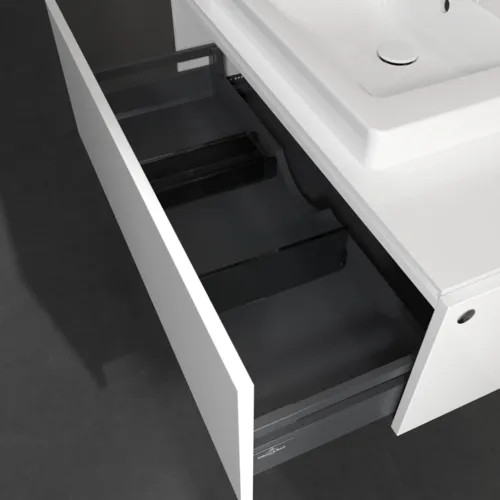 Bild von VILLEROY BOCH Legato Waschbeckenunterschrank, mit Beleuchtung, 1 Auszug, 1000 x 380 x 500 mm, Glossy White / Glossy White #B680L0DH