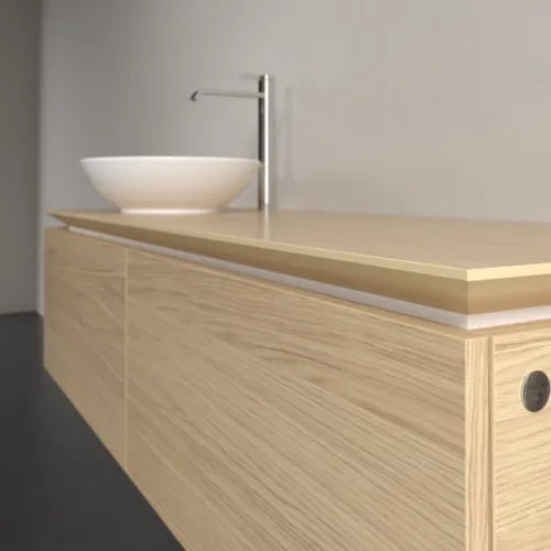 Bild von VILLEROY BOCH Legato Waschbeckenunterschrank, mit Beleuchtung, 2 Auszüge, 1400 x 380 x 500 mm, Nordic Oak / Nordic Oak #B587L0VJ