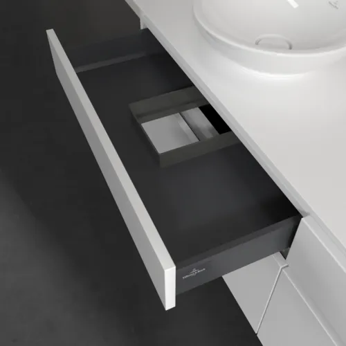 Bild von VILLEROY BOCH Legato Waschbeckenunterschrank, 4 Auszüge, 1600 x 550 x 500 mm, White Matt / White Matt #B60000MS