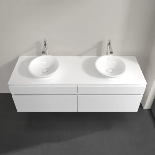 Bild von VILLEROY BOCH Legato Waschbeckenunterschrank, 4 Auszüge, 1600 x 550 x 500 mm, White Matt / White Matt #B60000MS