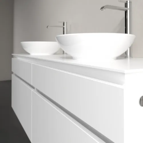 Bild von VILLEROY BOCH Legato Waschbeckenunterschrank, 4 Auszüge, 1600 x 550 x 500 mm, White Matt / White Matt #B60000MS