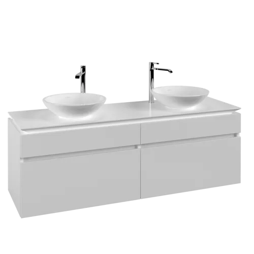 Bild von VILLEROY BOCH Legato Waschbeckenunterschrank, 4 Auszüge, 1600 x 550 x 500 mm, White Matt / White Matt #B60000MS