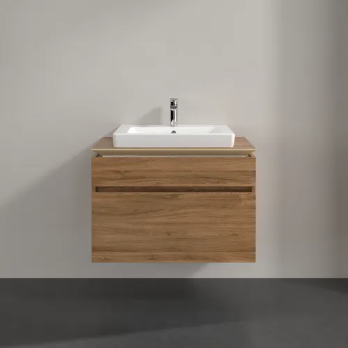 Bild von VILLEROY BOCH Legato Waschbeckenunterschrank, 2 Auszüge, 800 x 550 x 500 mm, Kansas Oak / Kansas Oak #B67900RH