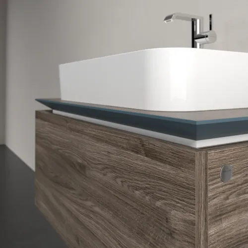 Bild von VILLEROY BOCH Legato Waschbeckenunterschrank, 1 Auszug, 800 x 380 x 500 mm, Stone Oak / Stone Oak #B75300RK