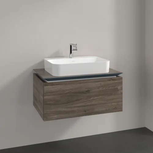 Bild von VILLEROY BOCH Legato Waschbeckenunterschrank, 1 Auszug, 800 x 380 x 500 mm, Stone Oak / Stone Oak #B75300RK