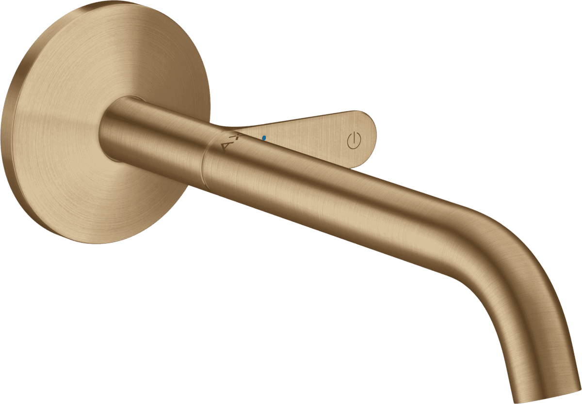 Bild von HANSGROHE AXOR One Waschtischmischer Unterputz für Wandmontage Select mit Auslauf 220 mm #48112140 - Brushed Bronze
