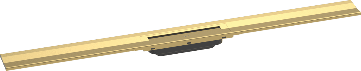 Bild von HANSGROHE RainDrain Flex Fertigset Duschrinne 1000 kürzbar zur Wandmontage #56053990 - Polished Gold Optic