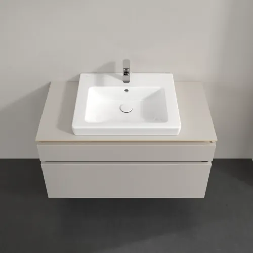 Bild von VILLEROY BOCH Legato Waschbeckenunterschrank, 2 Auszüge, 1000 x 550 x 500 mm, Soft Grey / Soft Grey #B68100VK