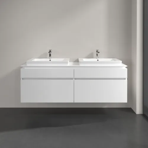 Bild von VILLEROY BOCH Legato Waschbeckenunterschrank, 4 Auszüge, 1600 x 550 x 500 mm, White Matt / White Matt #B69300MS