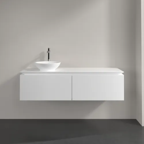 Bild von VILLEROY BOCH Legato Waschbeckenunterschrank, 2 Auszüge, 1400 x 380 x 500 mm, White Matt / White Matt #B58700MS