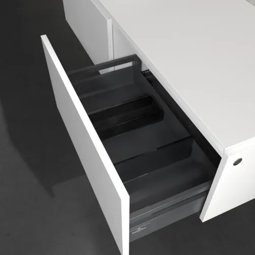 Bild von VILLEROY BOCH Legato Waschbeckenunterschrank, 2 Auszüge, 1400 x 380 x 500 mm, White Matt / White Matt #B58700MS