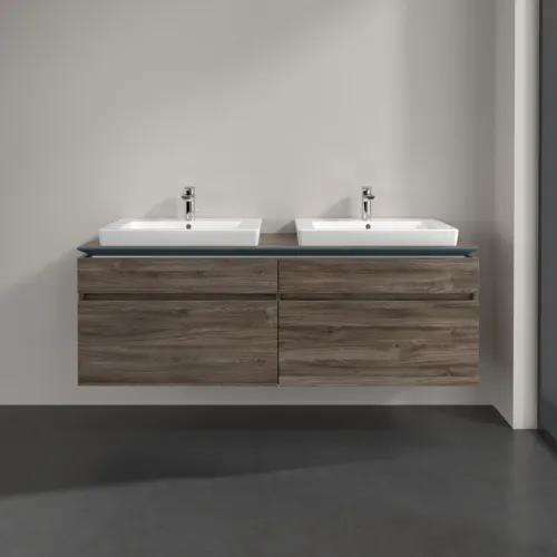 Bild von VILLEROY BOCH Legato Waschbeckenunterschrank, 4 Auszüge, 1600 x 550 x 500 mm, Stone Oak / Stone Oak #B69300RK