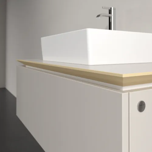 Bild von VILLEROY BOCH Legato Waschbeckenunterschrank, 1 Auszug, 1000 x 380 x 500 mm, Soft Grey / Soft Grey #B60300VK