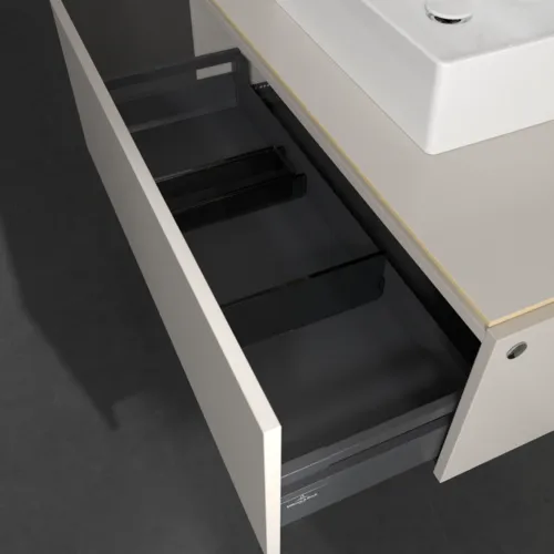 Bild von VILLEROY BOCH Legato Waschbeckenunterschrank, 1 Auszug, 1000 x 380 x 500 mm, Soft Grey / Soft Grey #B60300VK