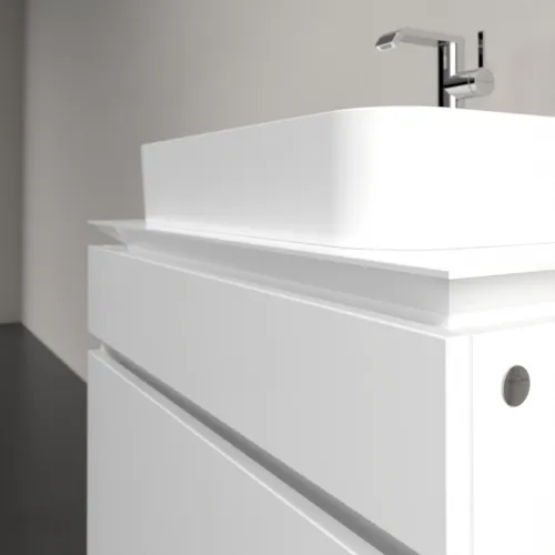 Bild von VILLEROY BOCH Legato Waschbeckenunterschrank, 2 Auszüge, 800 x 550 x 500 mm, Glossy White / Glossy White #B75400DH