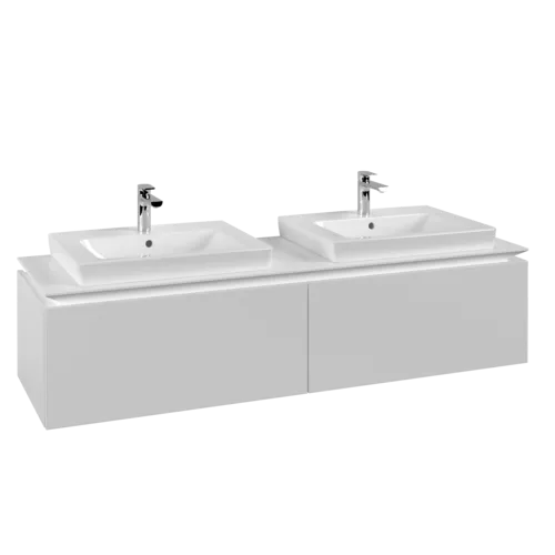 Bild von VILLEROY BOCH Legato Waschbeckenunterschrank, 2 Auszüge, 1600 x 380 x 500 mm, White Matt / White Matt #B69200MS