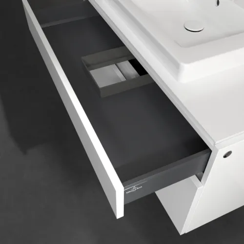 Bild von VILLEROY BOCH Legato Waschbeckenunterschrank, 2 Auszüge, 1000 x 550 x 500 mm, Glossy White / Glossy White #B68100DH