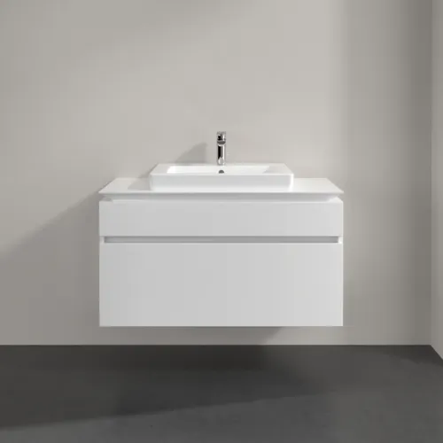 Bild von VILLEROY BOCH Legato Waschbeckenunterschrank, 2 Auszüge, 1000 x 550 x 500 mm, Glossy White / Glossy White #B68100DH