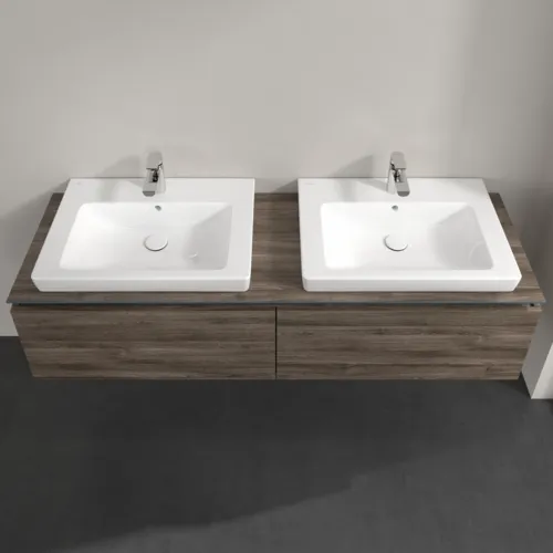 Bild von VILLEROY BOCH Legato Waschbeckenunterschrank, 2 Auszüge, 1600 x 380 x 500 mm, Stone Oak / Stone Oak #B69200RK
