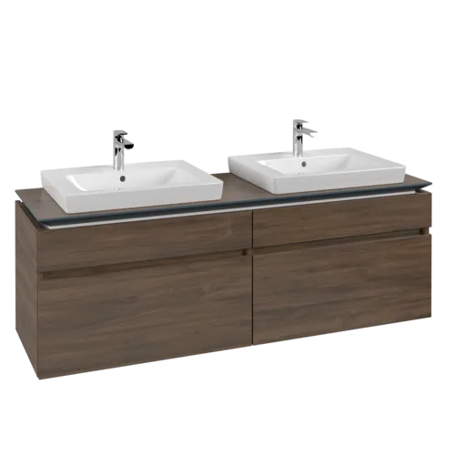 Bild von VILLEROY BOCH Legato Waschbeckenunterschrank, 4 Auszüge, 1600 x 550 x 500 mm, Arizona Oak / Arizona Oak #B69300VH