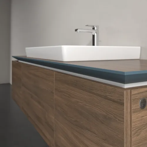 Bild von VILLEROY BOCH Legato Waschbeckenunterschrank, mit Beleuchtung, 3 Auszüge, 1400 x 380 x 500 mm, Arizona Oak / Arizona Oak #B684L0VH